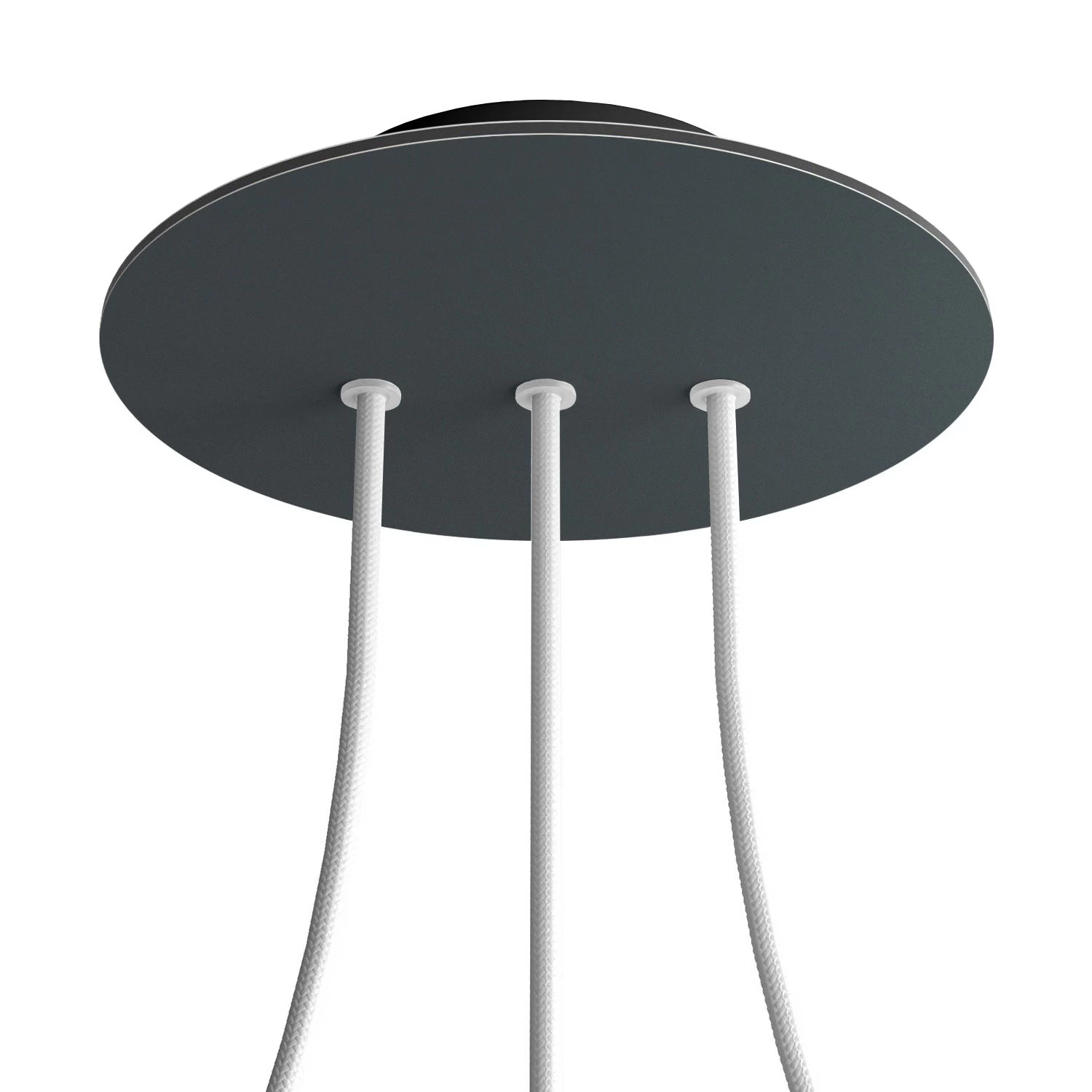 3 In-line Holes - LARGE Round Ceiling Canopy Kit - Rose One System 4 3 In-line Holes - LARGE Round Ceiling Canopy Kit - Rose One System - Image 2