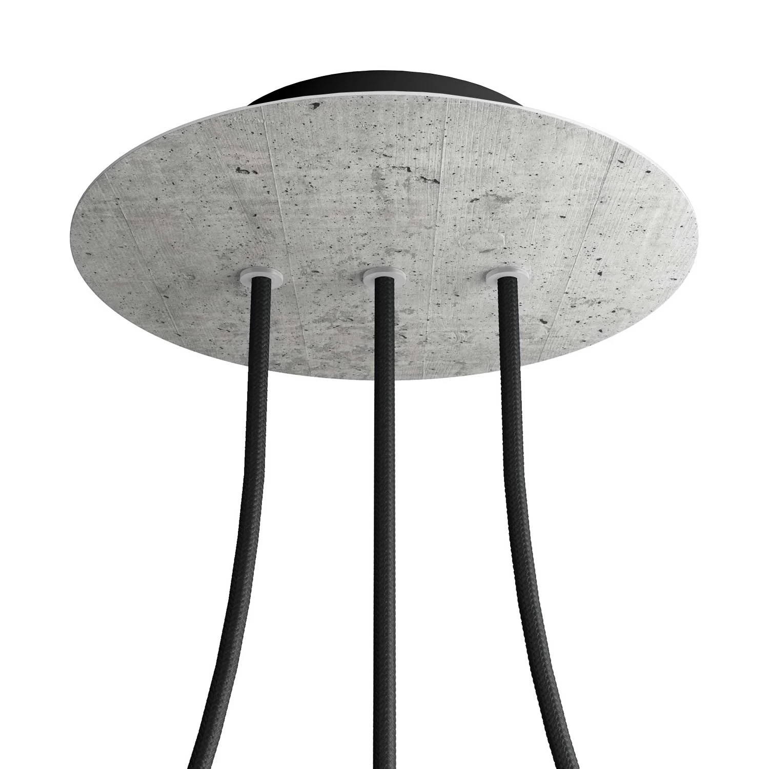 3 In-line Holes - LARGE Round Ceiling Canopy Kit - Rose One System 3 3 In-line Holes - LARGE Round Ceiling Canopy Kit - Rose One System