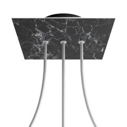 3 In-line Holes - LARGE Square Ceiling Canopy Kit - Rose One System 35 3 In-line Holes - LARGE Square Ceiling Canopy Kit - Rose One System -Home-Lamps 3 in line holes large square ceiling canopy kit rose one system 13