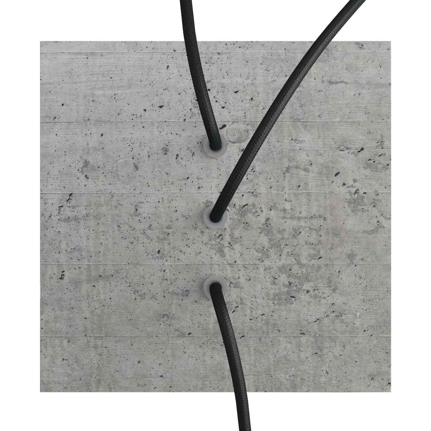 3 In-line Holes - LARGE Square Ceiling Canopy Kit - Rose One System 22 3 In-line Holes - LARGE Square Ceiling Canopy Kit - Rose One System - Image 20