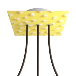 3 In-line Holes - LARGE Square Ceiling Canopy Kit - Rose One System - PROMO -Home-Lamps 3 in line holes large square ceiling canopy kit rose one system promo 9