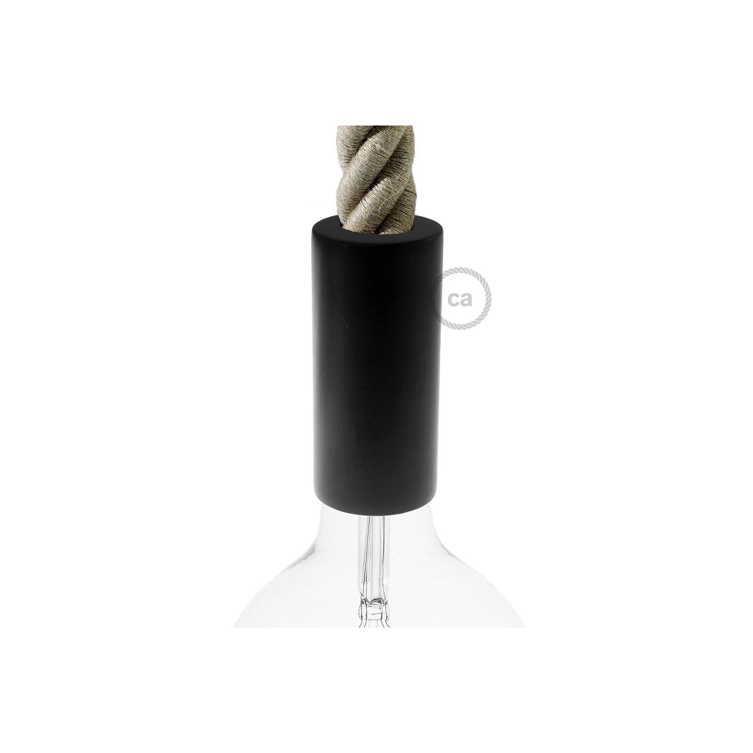 3XL Wooden Light Bulb Socket Kit - For 3XL Rope Cables - E26 3 3XL Wooden Light Bulb Socket Kit - For 3XL Rope Cables - E26