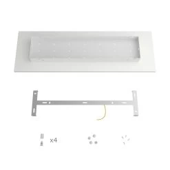 4 Hole In Line - EXTRA LARGE Rectangular Ceiling Canopy Kit - Rose One System, 675 X 225 Mm Cover -Home-Lamps 4 hole in line extra large rectangular ceiling canopy kit rose one system 675 x 225 mm cover 16