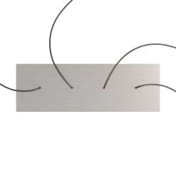 4 Hole In Line - EXTRA LARGE Rectangular Ceiling Canopy Kit - Rose One System, 675 X 225 Mm Cover -Home-Lamps 4 hole in line extra large rectangular ceiling canopy kit rose one system 675 x 225 mm cover 19