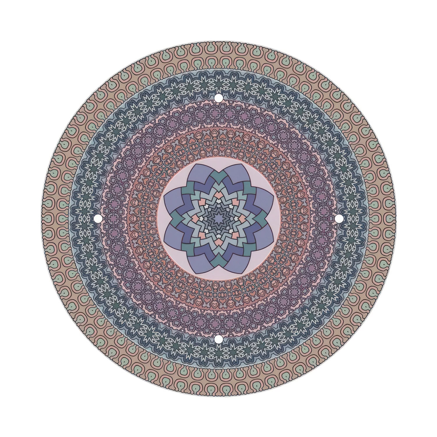 4 Holes - EXTRA LARGE Round Ceiling Canopy Kit - Rose One System - PROMO 20 4 Holes - EXTRA LARGE Round Ceiling Canopy Kit - Rose One System - PROMO - Image 18