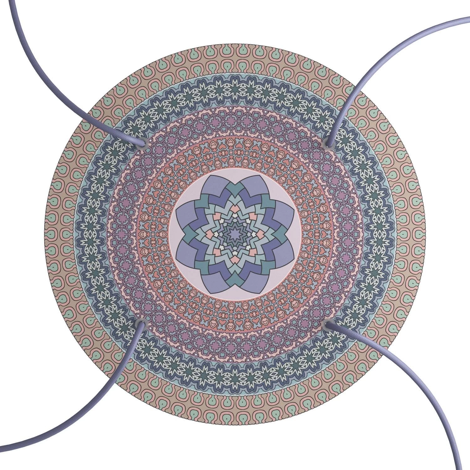 4 Holes - EXTRA LARGE Round Ceiling Canopy Kit - Rose One System - PROMO 10 4 Holes - EXTRA LARGE Round Ceiling Canopy Kit - Rose One System - PROMO - Image 8