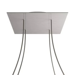 4 Holes - EXTRA LARGE Square Ceiling Canopy Kit - Rose One System -Home-Lamps 4 holes extra large square ceiling canopy kit rose one system 12