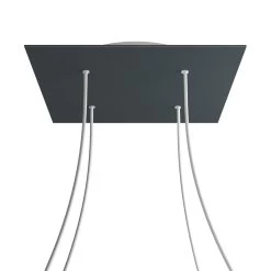 4 Holes - EXTRA LARGE Square Ceiling Canopy Kit - Rose One System -Home-Lamps 4 holes extra large square ceiling canopy kit rose one system 18