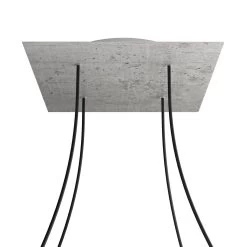 4 Holes - EXTRA LARGE Square Ceiling Canopy Kit - Rose One System -Home-Lamps 4 holes extra large square ceiling canopy kit rose one system 2