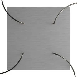 4 Holes - EXTRA LARGE Square Ceiling Canopy Kit - Rose One System -Home-Lamps 4 holes extra large square ceiling canopy kit rose one system 6