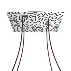 4 Holes - EXTRA LARGE Square Ceiling Canopy Kit - Rose One System - PROMO -Home-Lamps 4 holes extra large square ceiling canopy kit rose one system promo 2