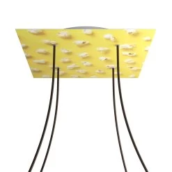 4 Holes - EXTRA LARGE Square Ceiling Canopy Kit - Rose One System - PROMO -Home-Lamps 4 holes extra large square ceiling canopy kit rose one system promo 6