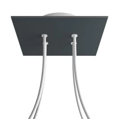 4 Holes - LARGE Square Ceiling Canopy Kit - Rose One System -Home-Lamps 4 holes large square ceiling canopy kit rose one system 2