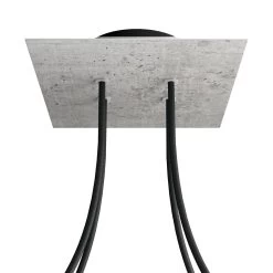 4 Holes - LARGE Square Ceiling Canopy Kit - Rose One System