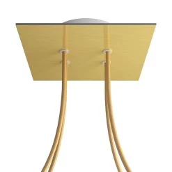 4 Holes - LARGE Square Ceiling Canopy Kit - Rose One System -Home-Lamps 4 holes large square ceiling canopy kit rose one system 3