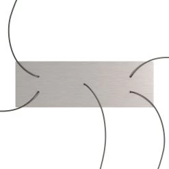 5 Hole - EXTRA LARGE Rectangular Ceiling Canopy Kit - Rose One System, 675 X 225 Mm Cover -Home-Lamps 5 hole extra large rectangular ceiling canopy kit rose one system 675 x 225 mm cover 11