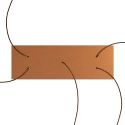 5 Hole - EXTRA LARGE Rectangular Ceiling Canopy Kit - Rose One System, 675 X 225 Mm Cover -Home-Lamps 5 hole extra large rectangular ceiling canopy kit rose one system 675 x 225 mm cover 17