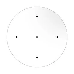 5 Holes - EXTRA LARGE Round Ceiling Canopy Kit - Rose One System -Home-Lamps 5 holes extra large round ceiling canopy kit rose one system 18