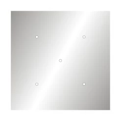 5 Holes - EXTRA LARGE Square Ceiling Canopy Kit - Rose One System -Home-Lamps 5 holes extra large square ceiling canopy kit rose one system 13