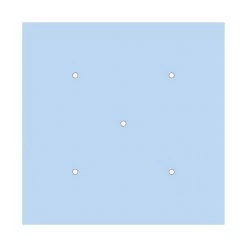 5 Holes - EXTRA LARGE Square Ceiling Canopy Kit - Rose One System -Home-Lamps 5 holes extra large square ceiling canopy kit rose one system 14