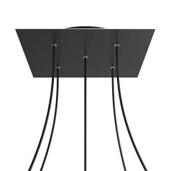 5 Holes - EXTRA LARGE Square Ceiling Canopy Kit - Rose One System -Home-Lamps 5 holes extra large square ceiling canopy kit rose one system 5