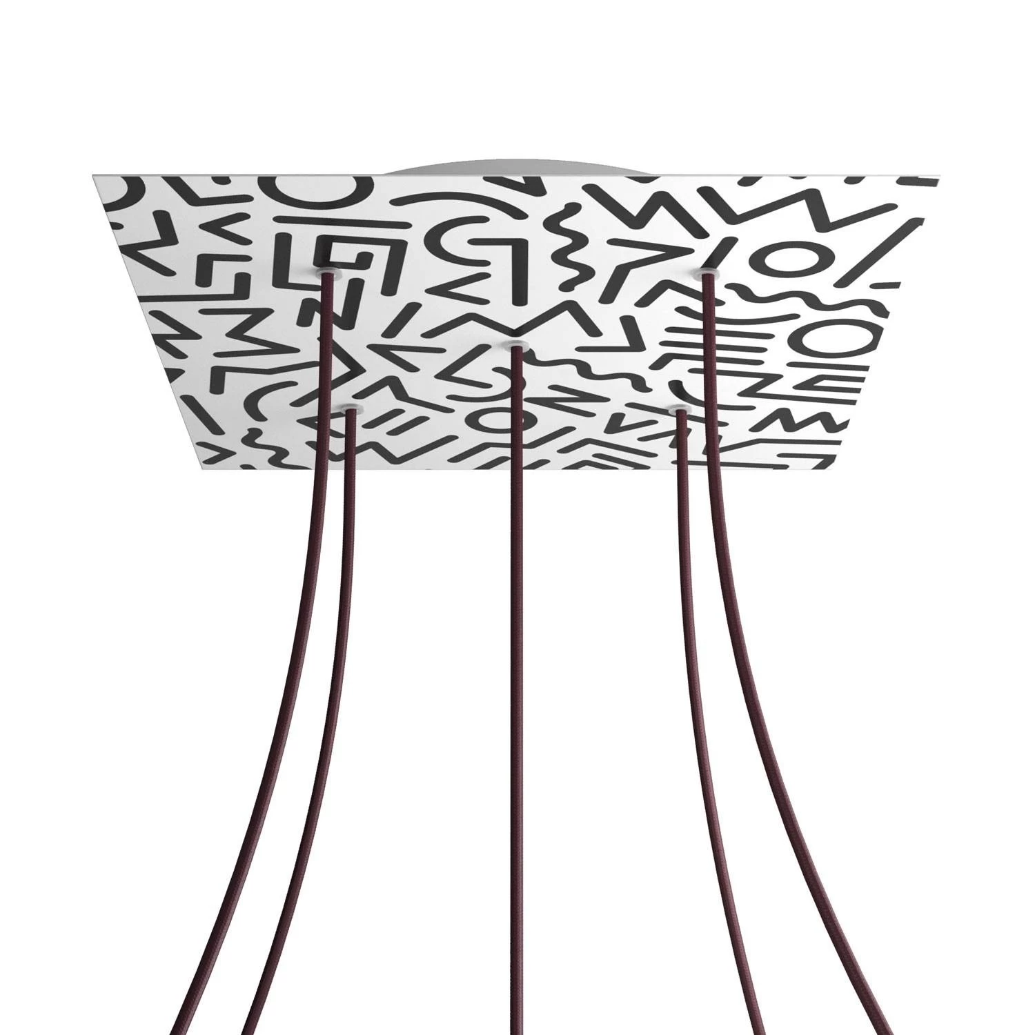 5 Holes - EXTRA LARGE Square Ceiling Canopy Kit - Rose One System - PROMO 20 5 Holes - EXTRA LARGE Square Ceiling Canopy Kit - Rose One System - PROMO - Image 18