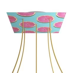 5 Holes - EXTRA LARGE Square Ceiling Canopy Kit - Rose One System - PROMO 23 5 Holes - EXTRA LARGE Square Ceiling Canopy Kit - Rose One System - PROMO -Home-Lamps 5 holes extra large square ceiling canopy kit rose one system promo 3