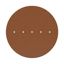 5 In-Line Holes - EXTRA LARGE Round Ceiling Canopy Kit - Rose One System -Home-Lamps 5 in line holes extra large round ceiling canopy kit rose one system 13