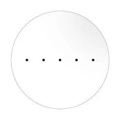 5 In-Line Holes - EXTRA LARGE Round Ceiling Canopy Kit - Rose One System -Home-Lamps 5 in line holes extra large round ceiling canopy kit rose one system 15