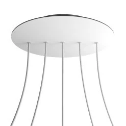 5 In-Line Holes - EXTRA LARGE Round Ceiling Canopy Kit - Rose One System -Home-Lamps 5 in line holes extra large round ceiling canopy kit rose one system 7