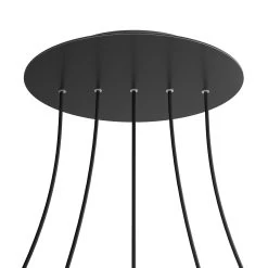 5 In-Line Holes - EXTRA LARGE Round Ceiling Canopy Kit - Rose One System -Home-Lamps 5 in line holes extra large round ceiling canopy kit rose one system 9