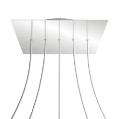 5 In-line Holes - EXTRA LARGE Square Ceiling Canopy Kit - Rose One System 28 5 In-line Holes - EXTRA LARGE Square Ceiling Canopy Kit - Rose One System -Home-Lamps 5 in line holes extra large square ceiling canopy kit rose one system 6