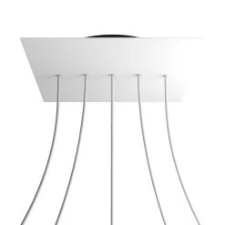 5 In-line Holes - EXTRA LARGE Square Ceiling Canopy Kit - Rose One System 30 5 In-line Holes - EXTRA LARGE Square Ceiling Canopy Kit - Rose One System -Home-Lamps 5 in line holes extra large square ceiling canopy kit rose one system 8