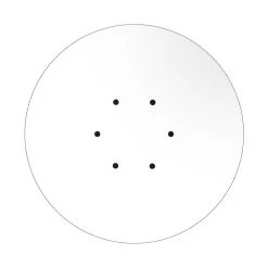 6 Holes - EXTRA LARGE Round Ceiling Canopy Kit - Rose One System -Home-Lamps 6 holes extra large round ceiling canopy kit rose one system 14