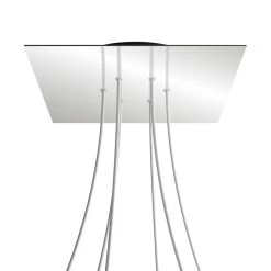 6 Holes - EXTRA LARGE Square Ceiling Canopy Kit - Rose One System -Home-Lamps 6 holes extra large square ceiling canopy kit rose one system 14