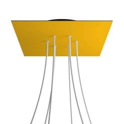 6 Holes - EXTRA LARGE Square Ceiling Canopy Kit - Rose One System -Home-Lamps 6 holes extra large square ceiling canopy kit rose one system 3