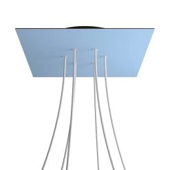 6 Holes - EXTRA LARGE Square Ceiling Canopy Kit - Rose One System -Home-Lamps 6 holes extra large square ceiling canopy kit rose one system 4