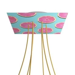 6 Holes - EXTRA LARGE Square Ceiling Canopy Kit - Rose One System - PROMO -Home-Lamps 6 holes extra large square ceiling canopy kit rose one system promo 7