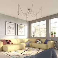 6 Holes - LARGE Round Ceiling Canopy Kit - Rose One System - PROMO -Home-Lamps 6 holes large round ceiling canopy kit rose one system promo 7