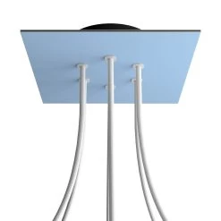 6 Holes - LARGE Square Ceiling Canopy Kit - Rose One System -Home-Lamps 6 holes large square ceiling canopy kit rose one system 13