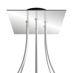 6 Holes - LARGE Square Ceiling Canopy Kit - Rose One System -Home-Lamps 6 holes large square ceiling canopy kit rose one system 18