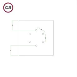 6 Holes - LARGE Square Ceiling Canopy Kit - Rose One System -Home-Lamps 6 holes large square ceiling canopy kit rose one system 7