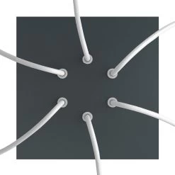 6 Holes - LARGE Square Ceiling Canopy Kit - Rose One System -Home-Lamps 6 holes large square ceiling canopy kit rose one system 8