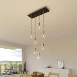 7 Hole - EXTRA LARGE Rectangular Ceiling Canopy Kit - Rose One System, 675 X 225 Mm Cover -Home-Lamps 7 hole extra large rectangular ceiling canopy kit rose one system 675 x 225 mm cover 15