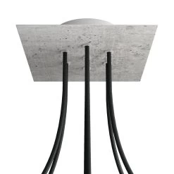 7 Holes - LARGE Square Ceiling Canopy Kit - Rose One System -Home-Lamps 7 holes large square ceiling canopy kit rose one system 11