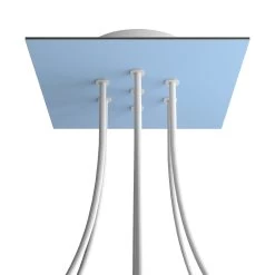 7 Holes - LARGE Square Ceiling Canopy Kit - Rose One System -Home-Lamps 7 holes large square ceiling canopy kit rose one system 13