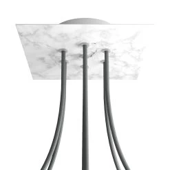 7 Holes - LARGE Square Ceiling Canopy Kit - Rose One System -Home-Lamps 7 holes large square ceiling canopy kit rose one system 2