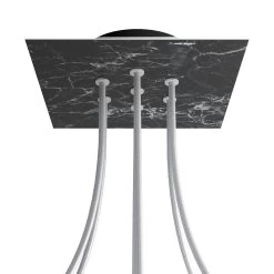 7 Holes - LARGE Square Ceiling Canopy Kit - Rose One System -Home-Lamps 7 holes large square ceiling canopy kit rose one system 9