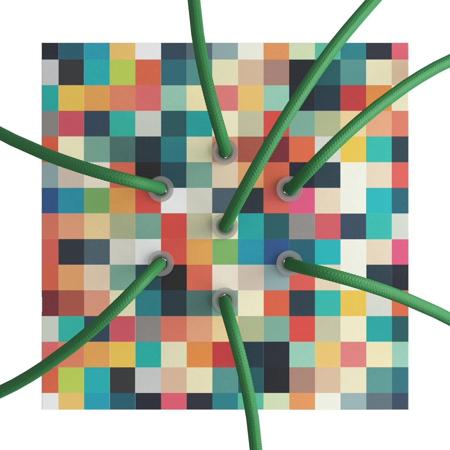 7 Holes - LARGE Square Ceiling Canopy Kit - Rose One System - PROMO 7 7 Holes - LARGE Square Ceiling Canopy Kit - Rose One System - PROMO - Image 5