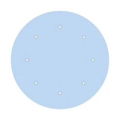 8 Holes - EXTRA LARGE Round Ceiling Canopy Kit - Rose One System -Home-Lamps 8 holes extra large round ceiling canopy kit rose one system 19